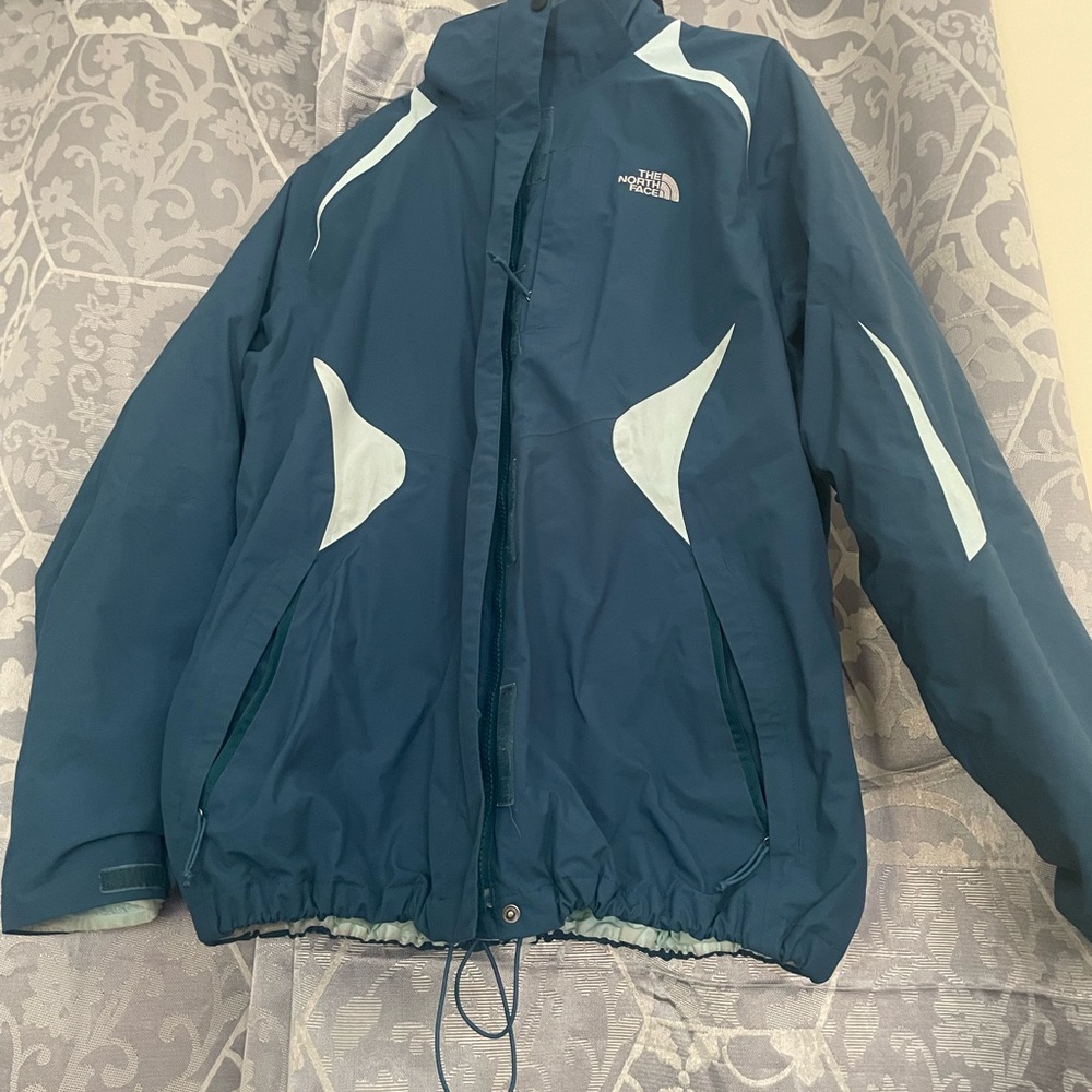 The North Face Teal  and mint  Ski Jacket